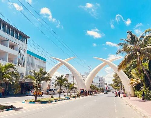 The Mombasa City Tusks seen during a family tour
